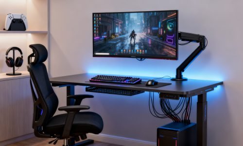 organizando setup gamer ergonomia cabos e otimizacao de espaco